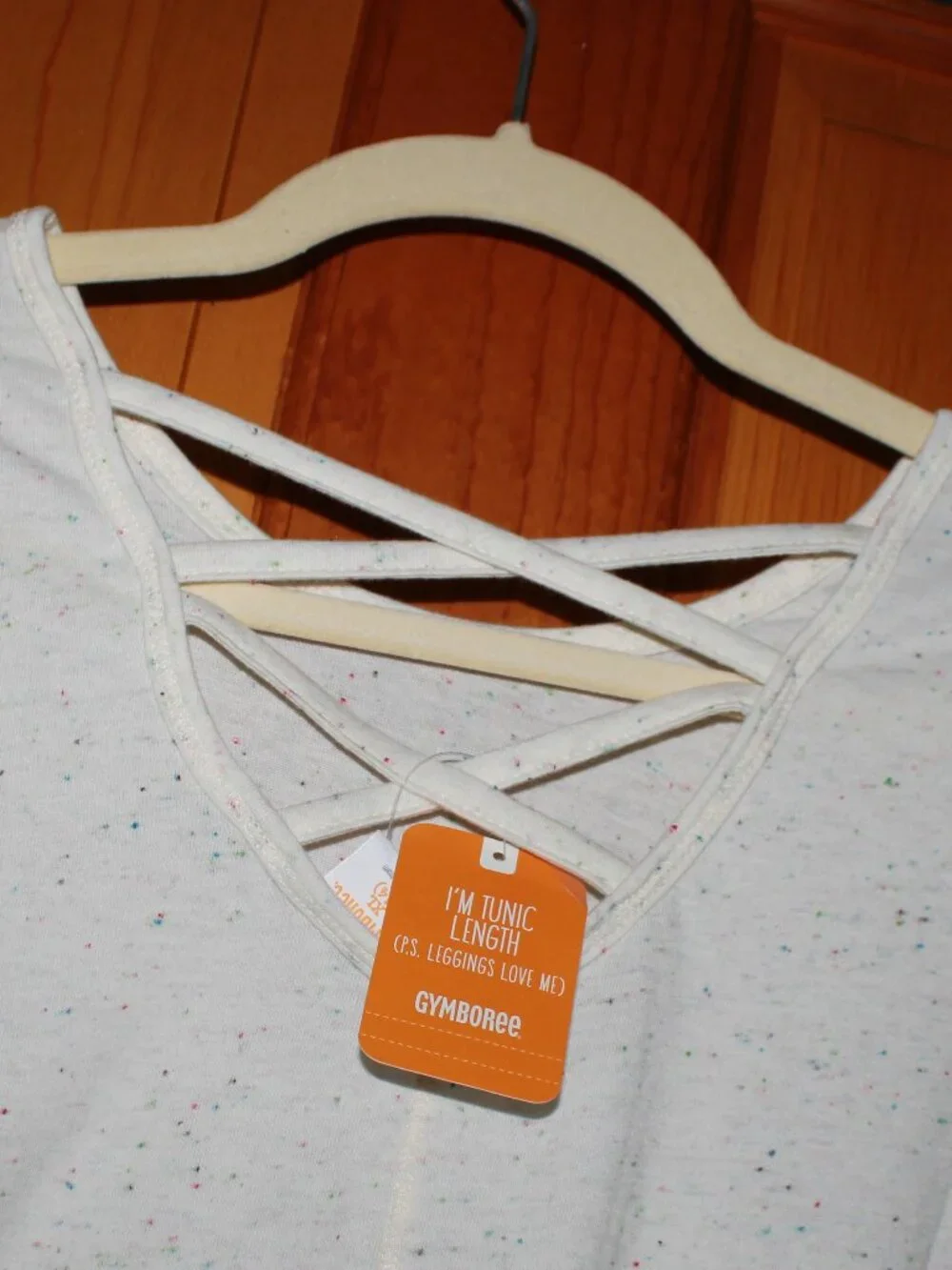Gymboree Speckled Print Cutout Accent Tee